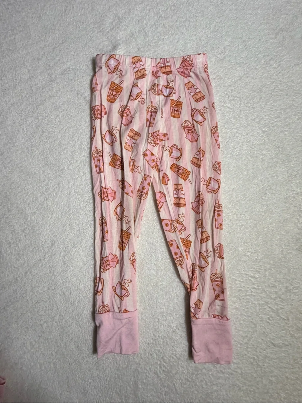 In My Jammers Coffee Print Bamboo Pajama Set (Size 2T)